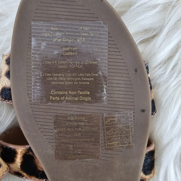 NWOB J.Crew Cheetah Print Slide-on Sandals Women's Size 8M - Picture 8 of 9